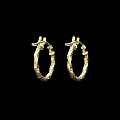 Créoles Torsadées Striées 13 mm